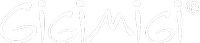 Gigimigi logo white footer